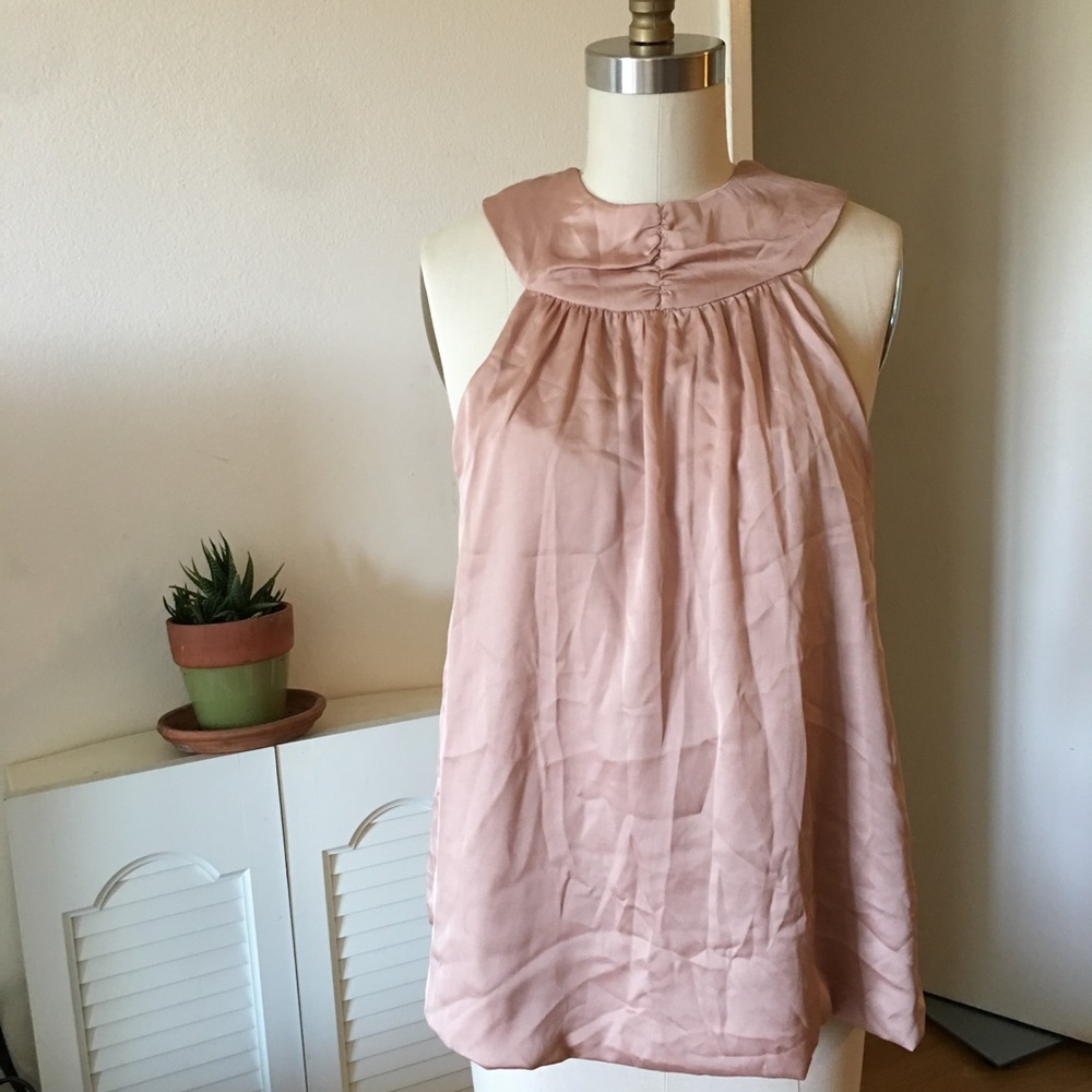 Rose Gold silk top 🌹